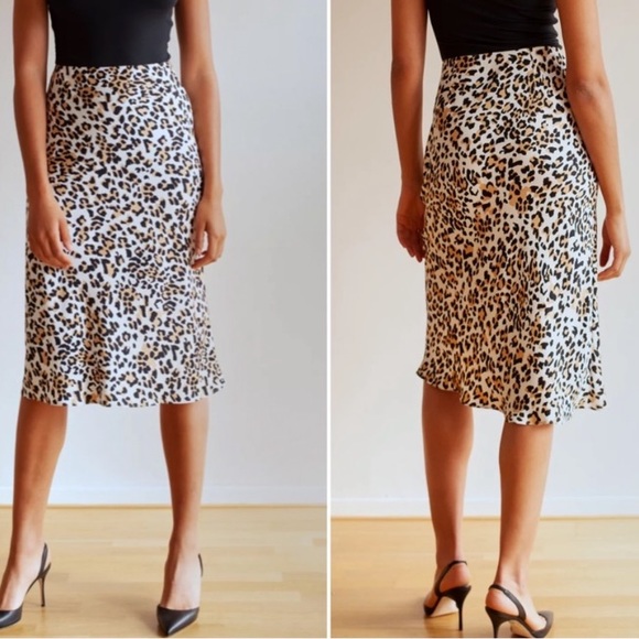 Aritzia Babaton White Leopard Skirt, 00 - Picture 5 of 5
